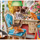 Ceaco - Paws Gone Wild - Kittens In The Bedroom - 550 Piece Jigsaw Puzzle