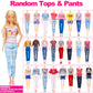 50 Pcs Doll Clothes And Accessories, 5 Wedding Gowns 5 Fashion Dresses 4 Slip Dresses 3 Tops 3 Pants 3 Bikini Swimsuits 20 Shoes