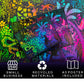 Elena Essex 1000 Piece Jigsaw Puzzle - Radiant Jungle, Cardboard, 28x20 inches, Vibrant Animal Bird Rainbow Gradient