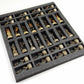Skeleton Slayer Gothic Skull Chess Set W/High Gloss Dark Walnut & Birdseye Maple Color Board