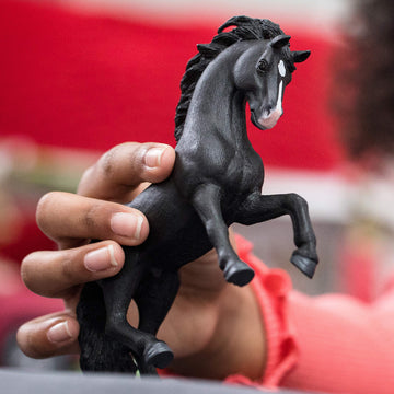 Schleich Horse Club Realistic Pura Raza Española Stallion Horse Figurine - Detailed Horse Toy In Spirited Pose, Durable For Education And Imaginative Play, Toy For Girls And Boys, Gift For Kids Age 5+