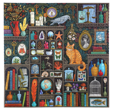Eeboo: Piece And Love Alchemist Cabinet 1000 Piece Square Jigsaw Puzzle, Jigsaw Puzzle For Adults And Families, Includes Glossy, Sturdy Pieces And Minimal Puzzle Dust