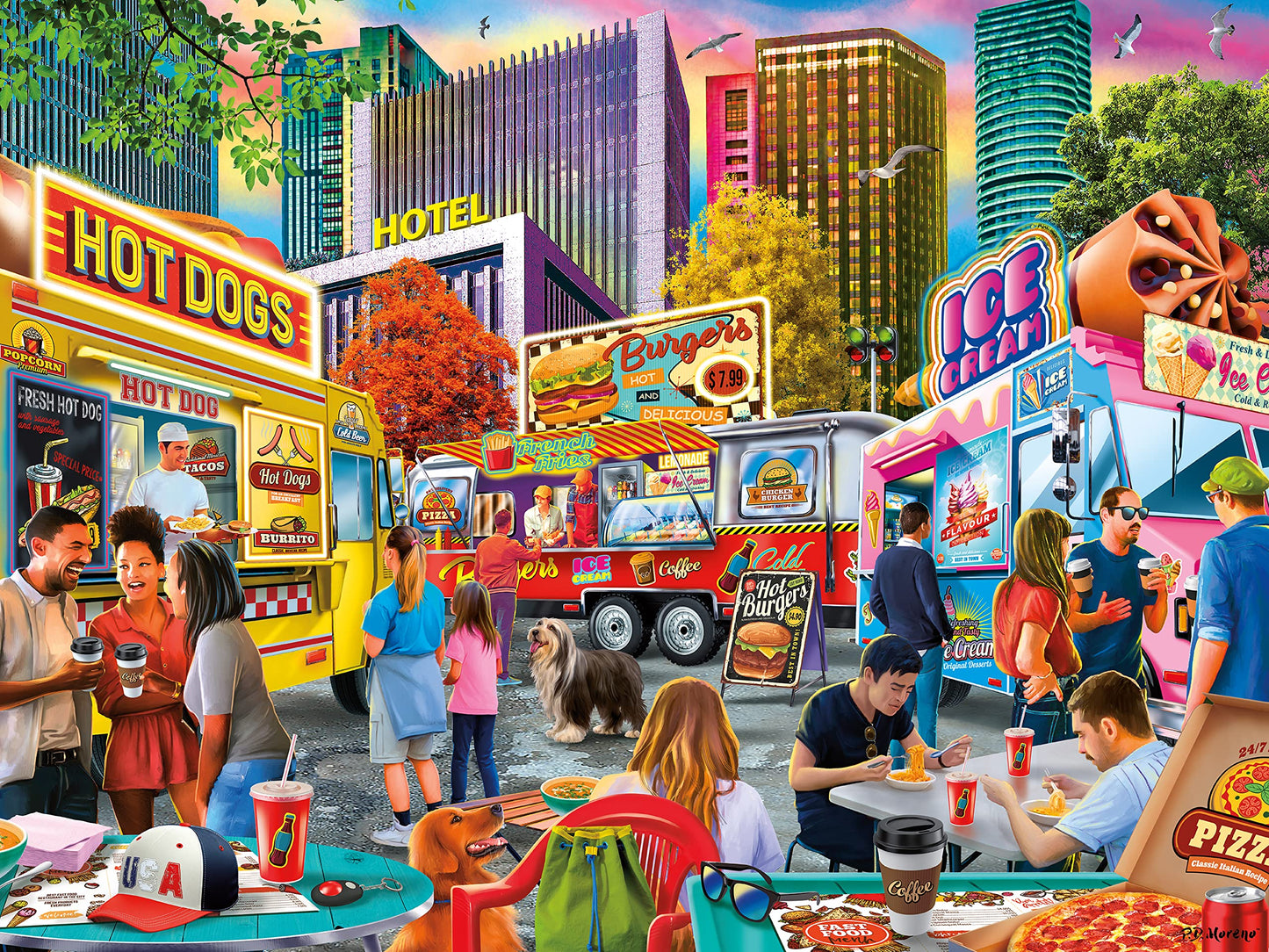 Ceaco - Pd Moreno - Food Truck Festival - 500 Piece Jigsaw Puzzle