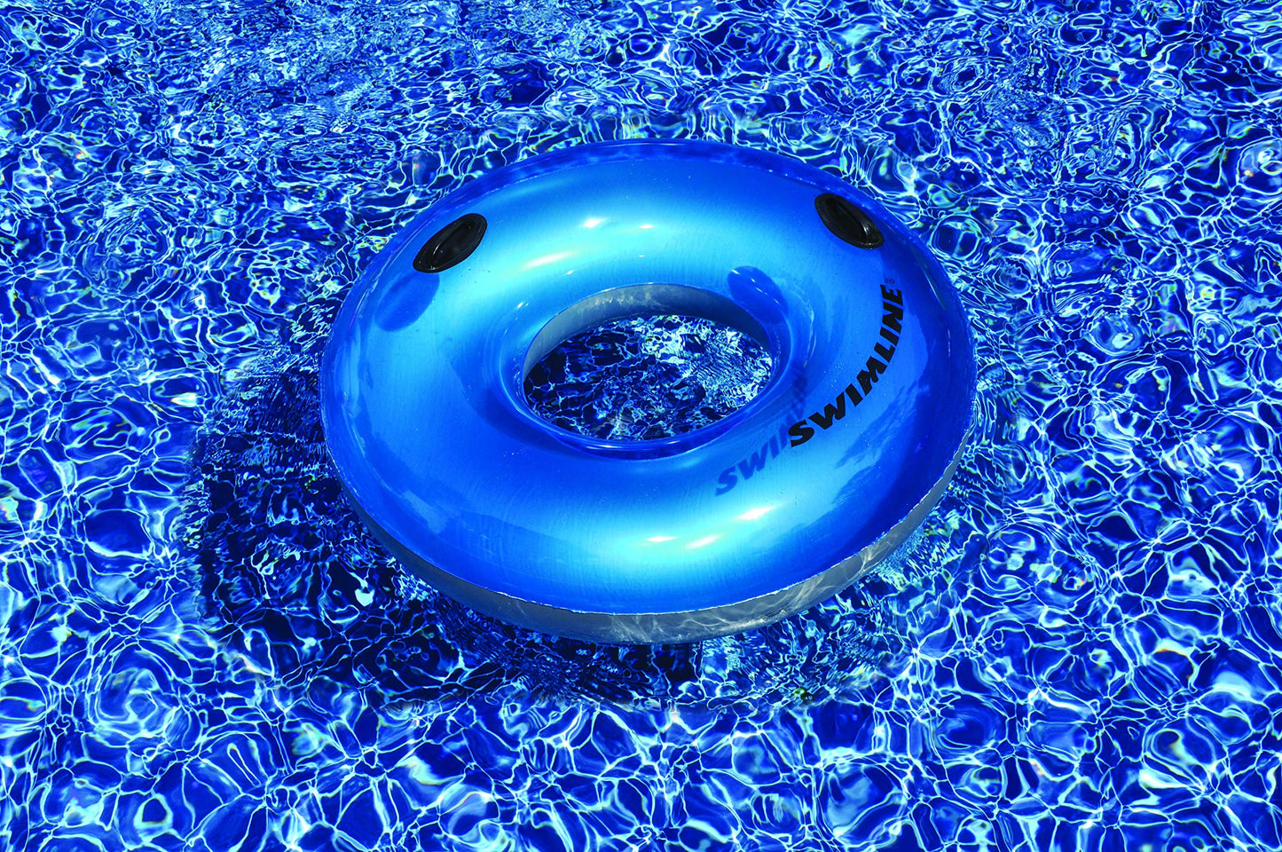 Swimline 42'' Suntanner Inflatable Pool Ring | Classic 1 Pack Floating Tube For Summer Relaxation | Color May Vary