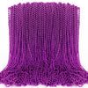 100PCS Mardi Gras Beads, Mardi Gras Beads Party Favors, Purple 33'' Bead Toy Necklaces Costume Bulk, Festival Parade Throw Acces