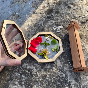 Vidonio 2Pcs Natural Diy Kaleidoscope Kit, New Wooden Magic Rotating Kaleidoscope Making Set For Nature Lovers, Best Gift, Outdo