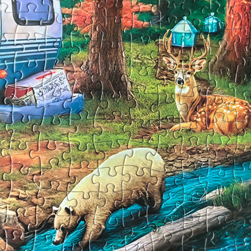500 Piece Puzzles For Adults - Difficult Jigsaw Puzzles For Adults Challenging - Forest Bear Adventure