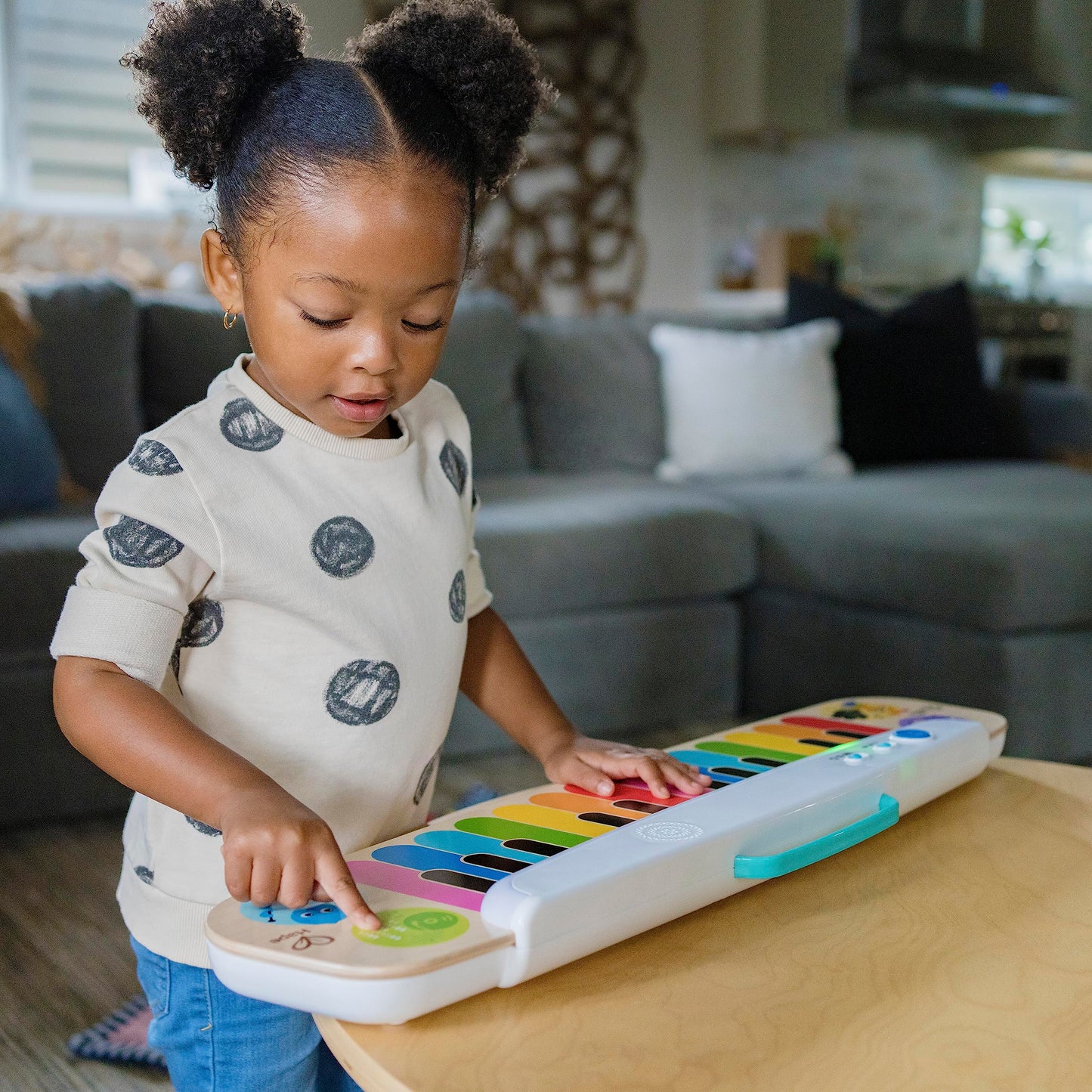 Baby Einstein Notes & Keys Magic Touch Wooden Electronic Keyboard Toddler Toy, Ages 12 Months +