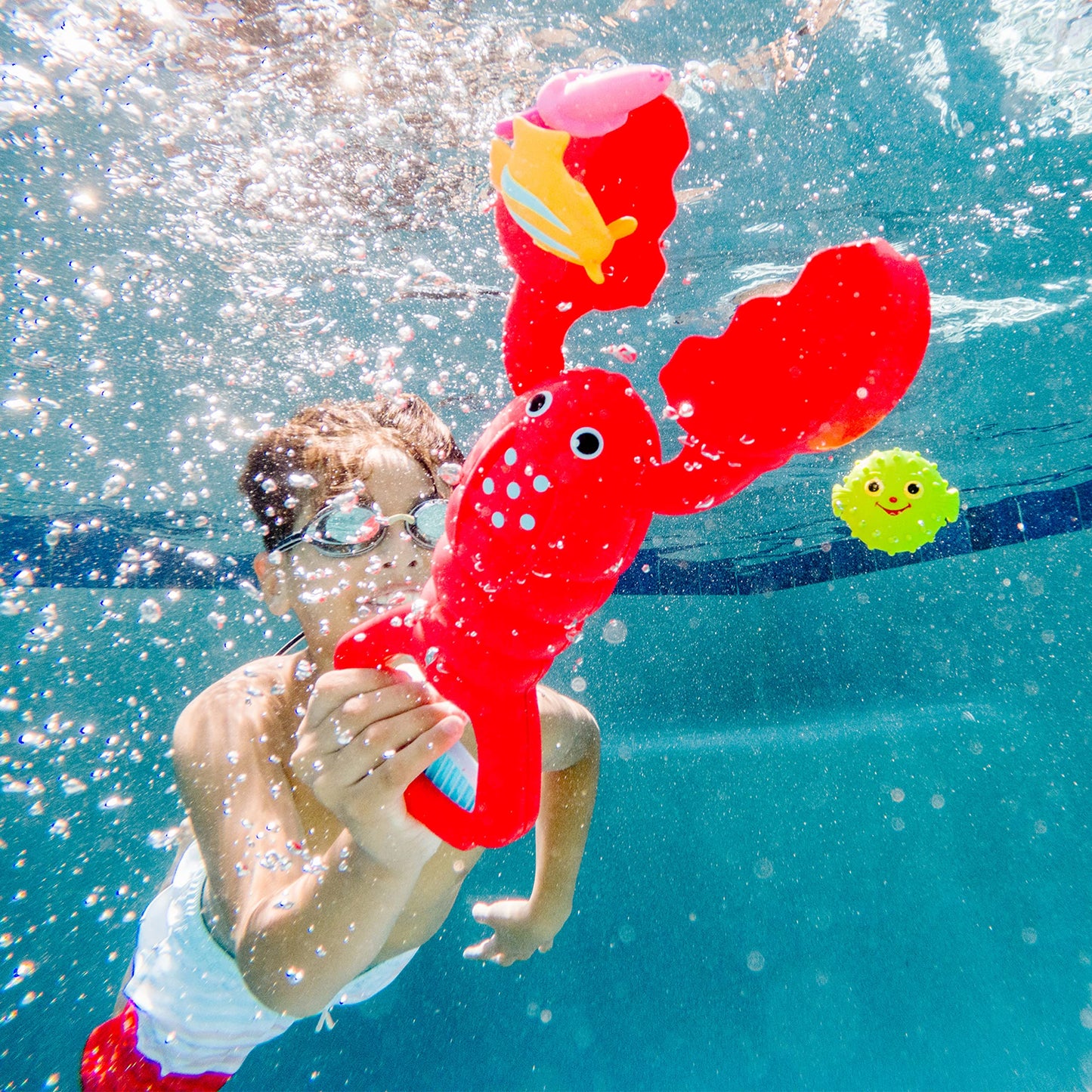 Melissa & Doug Louie Lobster Claw Catcher - Multicolor Pool Toy, Plastic, Ages 5+, Model 6669