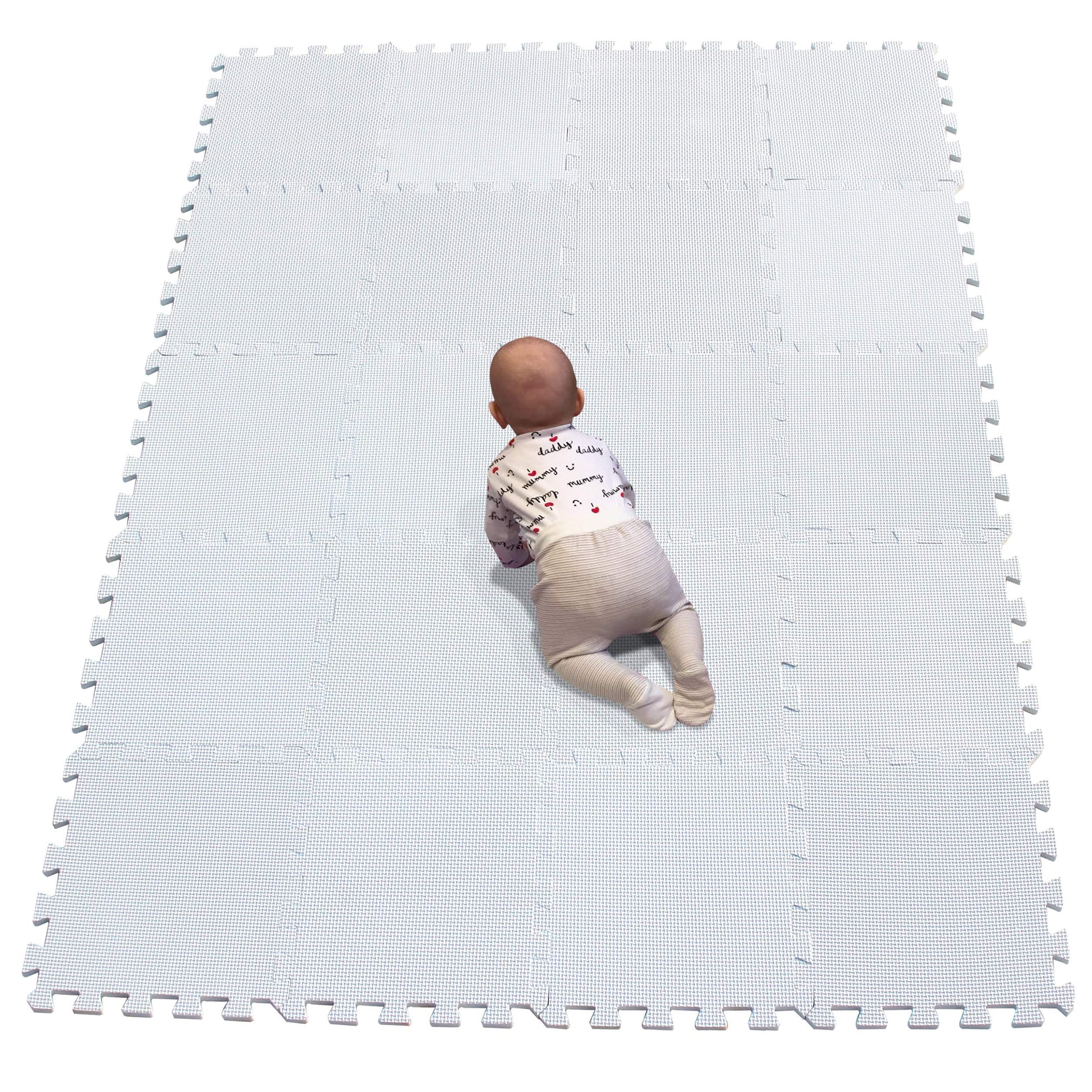 Yiminyuer® 20 Tiles (30Cm×30Cm×1Cm Each Tile) Baby Soft Puzzle Play Mats, Kids Thick Eva Foam Floor, Toddlers & Children'S Soft Interlocking Mat R01G301020