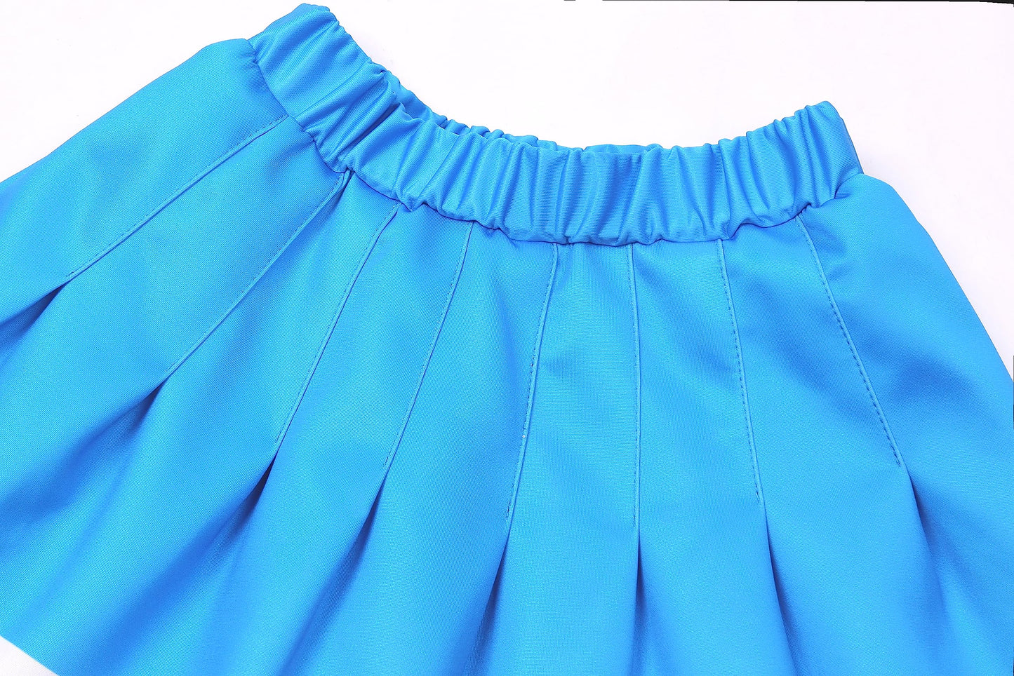 Davsolly Ice Blue Cheerleader Costume For Girls Cheerleading Outfit For Kids Cheer Up Halloween Cosplay Birthday Gifts