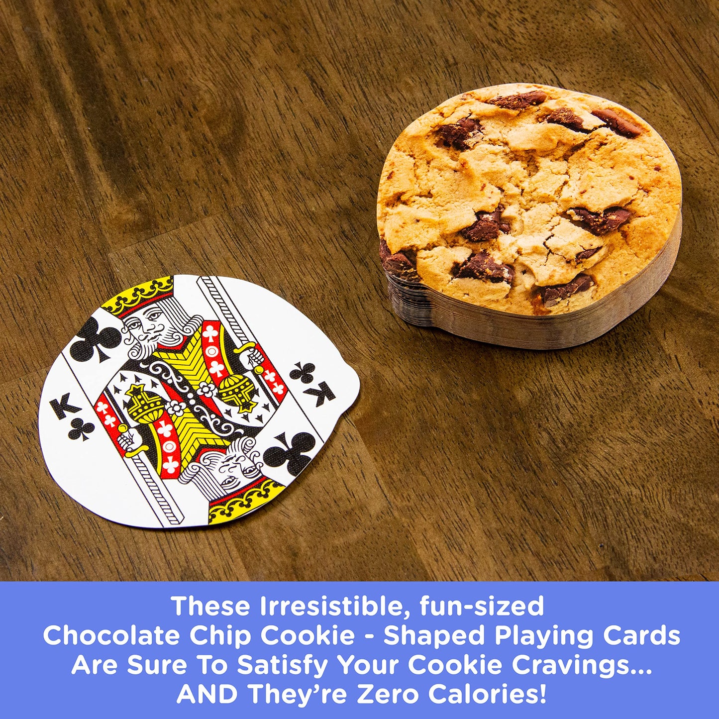 Gamago Cookie Playing Cards - Cookie Shaped Deck Of Cards To Play Your Favorite Card Games For Birthdays, Stocking Stuffers, Whi
