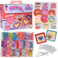 Heart Themed Fuse Bead Kits (24ct)- Perfect Goodie Bag Party Favors for Kids Birthday Party - Each Includes Pixel Art Craft Acti