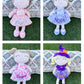 Gloveleya Personalized Curly Doll With Your Name - Cute Custom Yellow Soft Plush Doll For Girls Plush Doll Customized Gifts