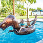 PoolCandy Gigantic Inflatable T-Rex Dinosaur Pool Raft - This Prehistoric Dino King Will Easily Carry 3 mature-themeds All Day & Night  on Any Lake  Pool  Ocean or River. Gigantic Deluxe Inflatable Dinosaur.