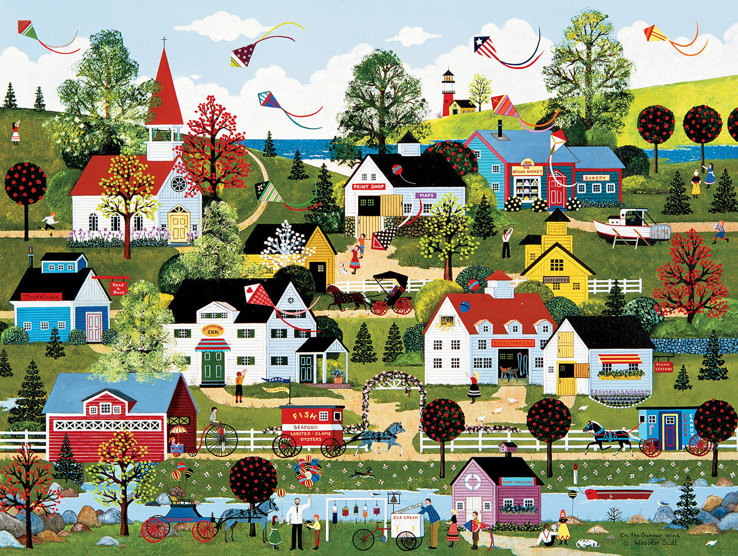 Jane Wooster Scott  On The Summer Wind Puzzle  550 Pieces