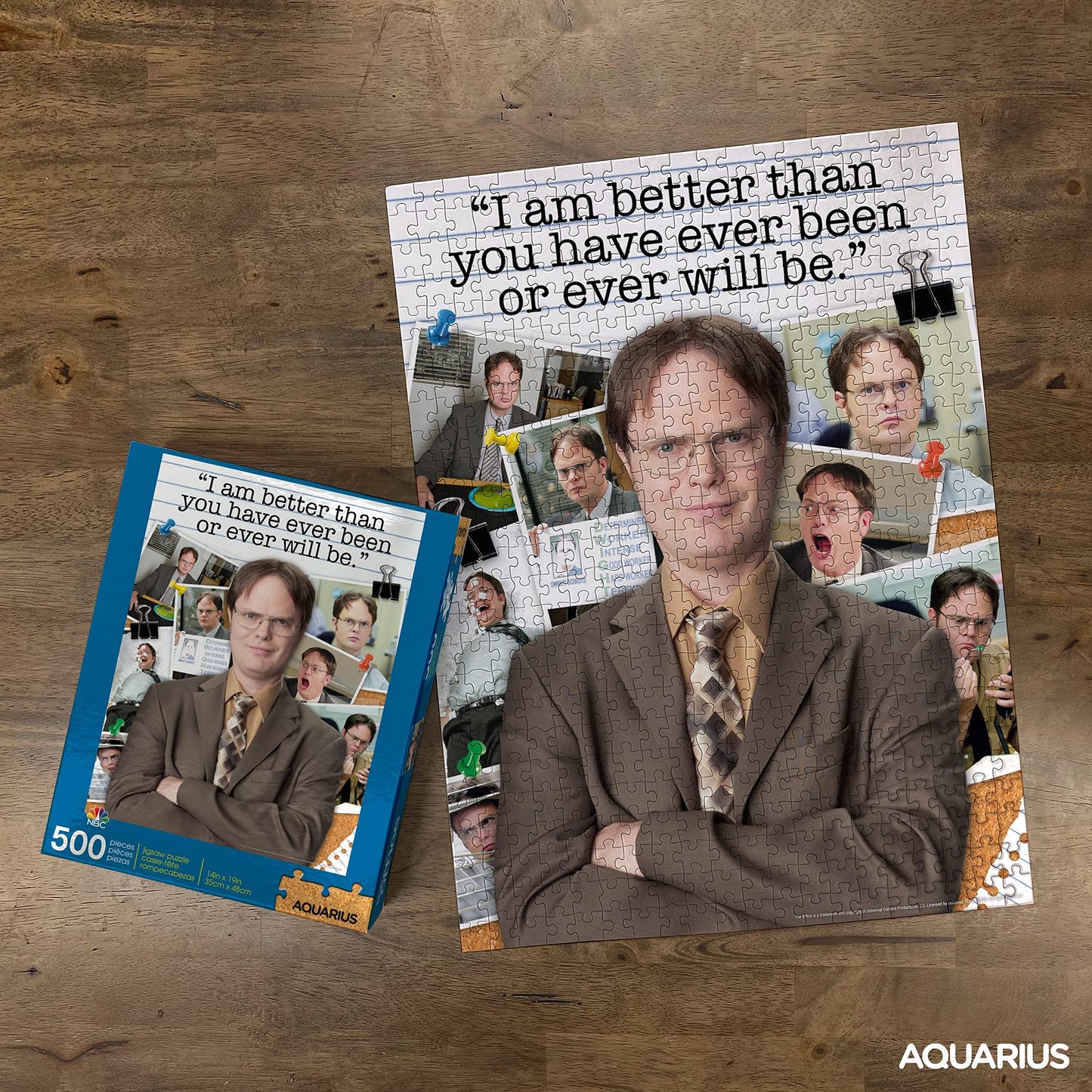 Aquarius The Office Dwight Schrute Puzzle (500 Piece Jigsaw Puzzle) - Officially Licensed The Office Merchandise & Collectibles - Glare Free - Precision Fit - 14 X 19 Inches