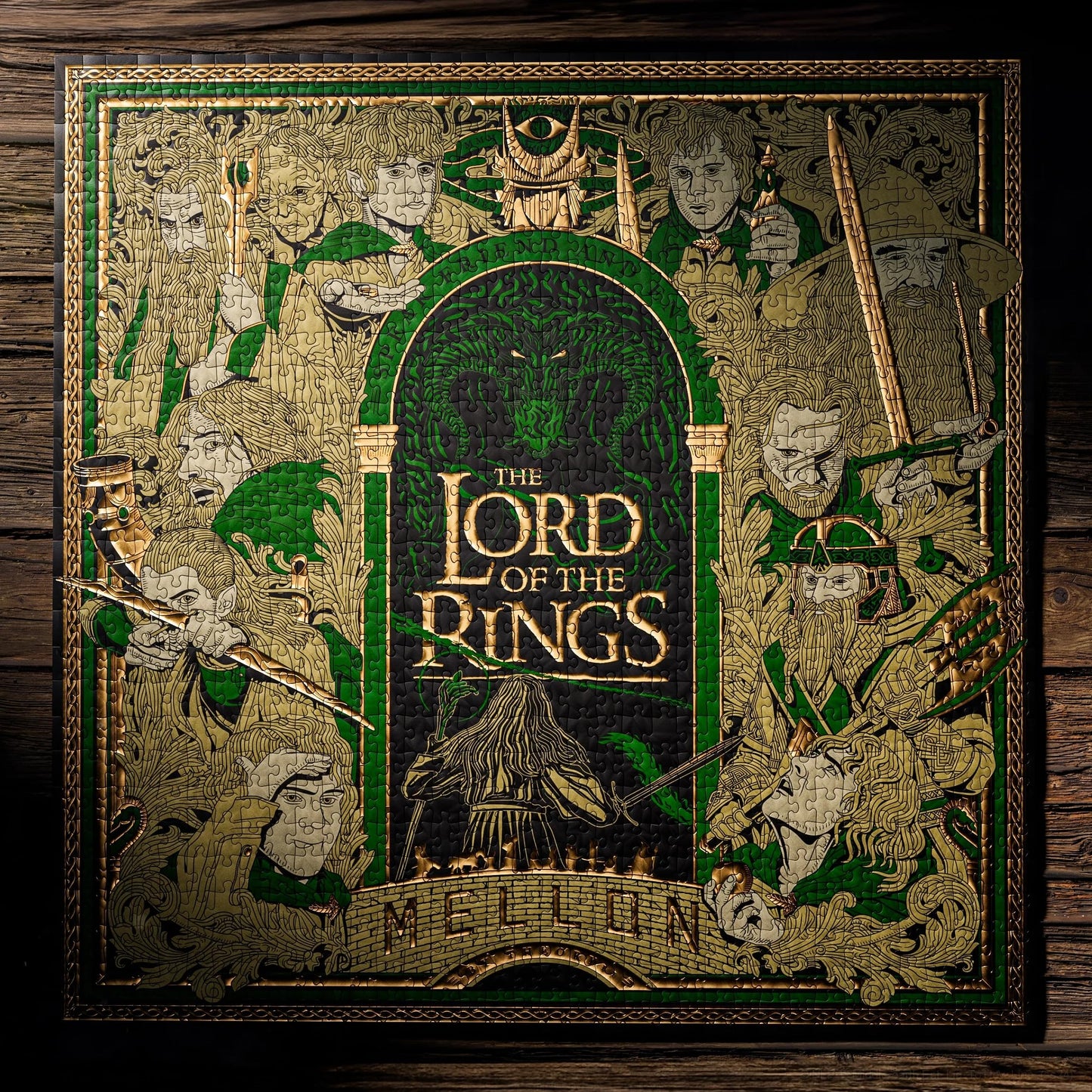 Theory11 Lord Of The Rings Jigsaw Puzzle - 1,000 Piece Jigsaw Puzzle - Officially Licensed Lord Of The Rings Merchandise & Colle