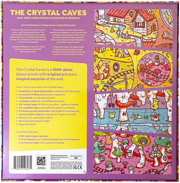 Magic Puzzle Company 1000 Piece Jigsaw Puzzle - The Crystal Caves, Model BGZ115816, Paper Material, Series Two