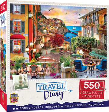 Masterpieces 550 Piece Jigsaw Puzzle For Adults, Family, Or Kids - Italian Afternoon - 18''X24''