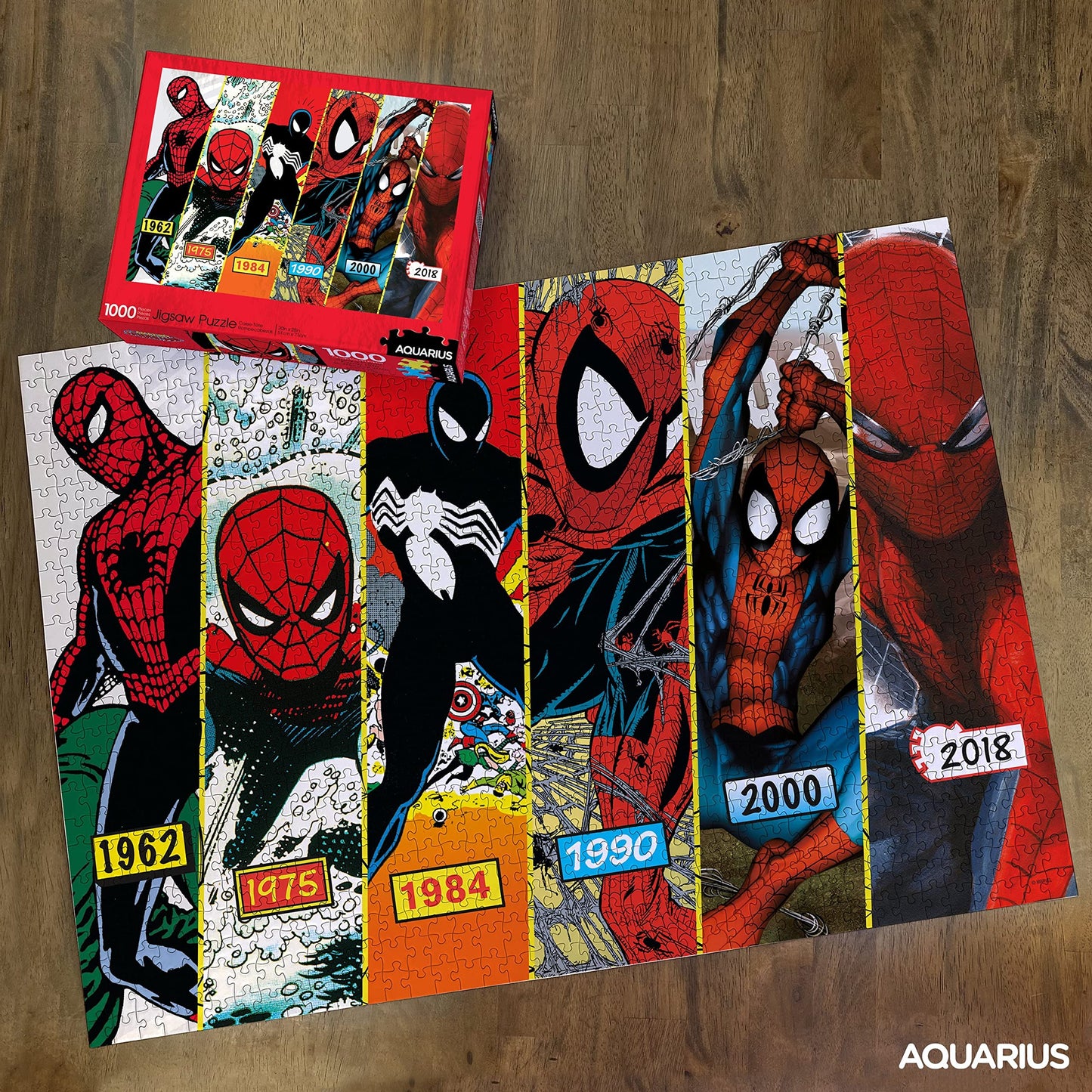 Aquarius Marvel Spider-Man Puzzle (1000 Piece Jigsaw Puzzle) - Glare Free - Precision Fit - Officially Licensed Marvel Merchandise & Collectibles - 20 X 28 Inches