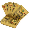 KALIFANO Luxury Gold Plated Playing Cards - $100 Bill Inspired Waterproof Gold Foil Deck of Cards with Uses from Magic to Poker 