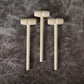24 Pcs Mini Wooden Hammers For Breakable Chocolate, Natural Wood Toy Mallets For Kids