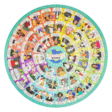 Ridley’S Inspirational Women Feminist Circular Jigsaw Puzzle, 1000-Piece Puzzle – Features 54 Inspirational Feminist Icons, Educational Jigsaw Puzzle For Women, Men And Kids – Makes A Great Gift Idea