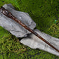 Handicraftviet Hand Carved Owl Wooden Magic Wand  Wizard Wands 15' for mature-themed and Child Great Gift for Halloween  Christmas and Birthday Party (Owl Wand)