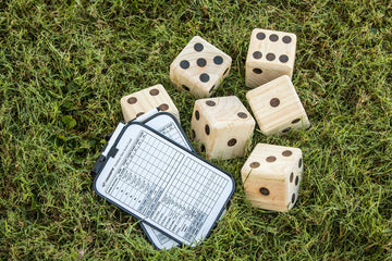 Triumph Sports 35-7335-2 Giant Wooden Lawn Dice Set, Brown, One Size