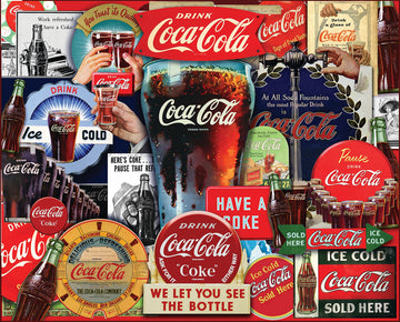 Springbok 1000 Piece Jigsaw Puzzle Coca-Cola Decades Of Tradition - Made In Usa