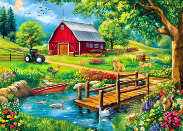 500 Piece Puzzle For Adults - Spring Farm