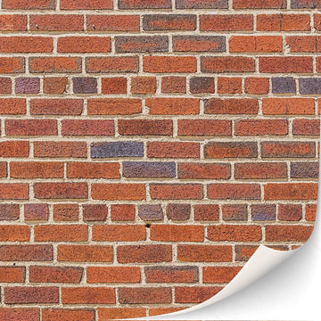 3 Sheets Self-Adhesive Wall Cladding For Dollhouse 1:12 Scale (Red Clinker)