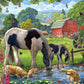 Ceaco - Horses And Hounds - 300 Oversized Piece Jigsaw Puzzle