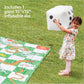 Upper Midland Products Giant Snakes & Ladders Game 9.8 X Foot Life Size Playing Mat With 8 Ground Pegs A Large Inflatable 15'' D