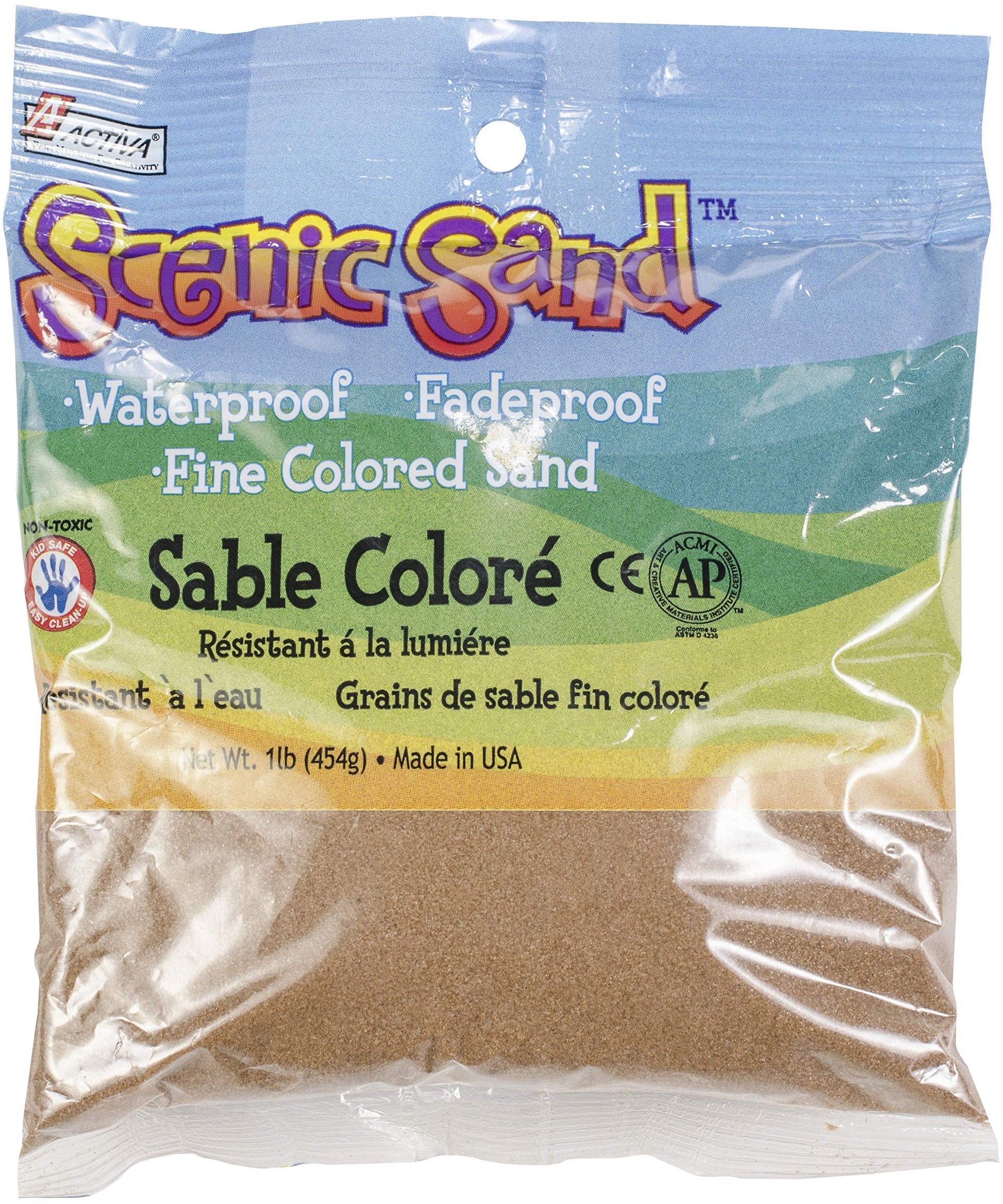 ACTIVA Scenic Sand, 1-Pound, Coco Brown (SAND-14495)