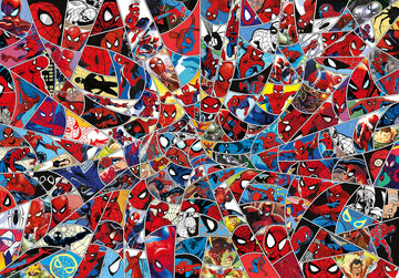 Clementoni Spider-Man Impossible Jigsaw Puzzle, Medium, 1000 Pieces, Multicolored, 39657