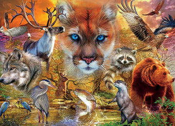 Ceaco - Animal Kingdom - Mammals - 1000 Piece Jigsaw Puzzle