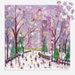 Galison Snowy Night 500 Piece Puzzle From Galison - 20'' X 20'' Winter Themed Puzzle That Is Perfect For The Holidays, Beautiful