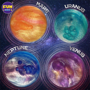 35.16 Fl Oz Galaxy Glowing Slime For Kids, Funkidz 1040Ml Premade Space Slime Pack Toy For Girls Boys Slime Kit With Neon, Glow, Metallic Fun Craft Party Gifts