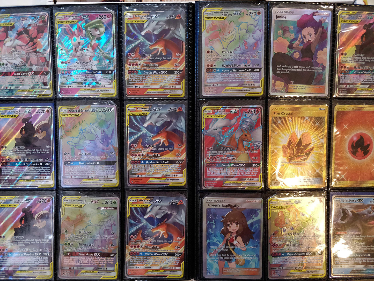 Pokemon 100+ Rainbow Rare Cards Binder Collection Includes 5 foils in Any Combination and at Least 1 of The Following Cards, EX