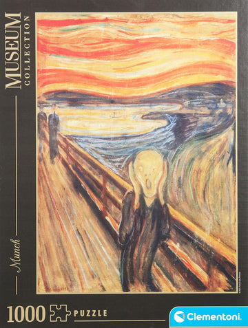 Clementoni 39377-Museum Collection Puzzle For Children And Adults-Munch: The Scream-1000 Pieces, 35 X 4 X 25 Centimetres