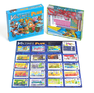 Valence Plus Card Game - Periodic Table Of Elements Card Game, Strategy Card Game, Science Games & Chemistry Set, Kids Educational Games With Simple Rules & Ninjas, Molecules & Element Games For Kids