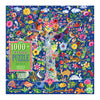 eeBoo: Piece and Love Tree of Life 1000-piece square mature-themed Jigsaw Puzzle  Jigsaw Puzzle for mature-themeds and Families  includes Glossy  Sturdy Pieces and Minimal Puzzle Dust