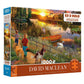 Ceaco - David Maclean - River Sunset - 1000 Oversized Piece Jigsaw Puzzle
