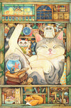 Pintoo Jigsaw Puzzles 600 Piece for Adults - Cotton Lion - Break Time - Easy Storage Snug Interlocking Plastic Puzzle No Glue Re