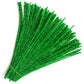 Carykon 200 PCS Glitter Tinsel Creative Arts Stems Pipe Cleaners-12 Inch (Green)
