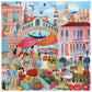eeBoo 1000-Piece Venice Open Market Jigsaw Puzzle - Sturdy Cardboard, Minimal Dust, Perfect for Adults and Families