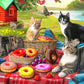500 Piece Puzzles For Adults - Difficult Jigsaw Puzzles For Adults Challenging - Picnic Kittens And Donuts
