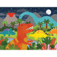 Petit Collage Floor Puzzle Dinosaur Kingdom 24 Pieces | Large Puzzle For Kids | Completed Dinosaur Puzzle Measures 18” X 24” | Makes A Great Gift Idea For Ages 3+